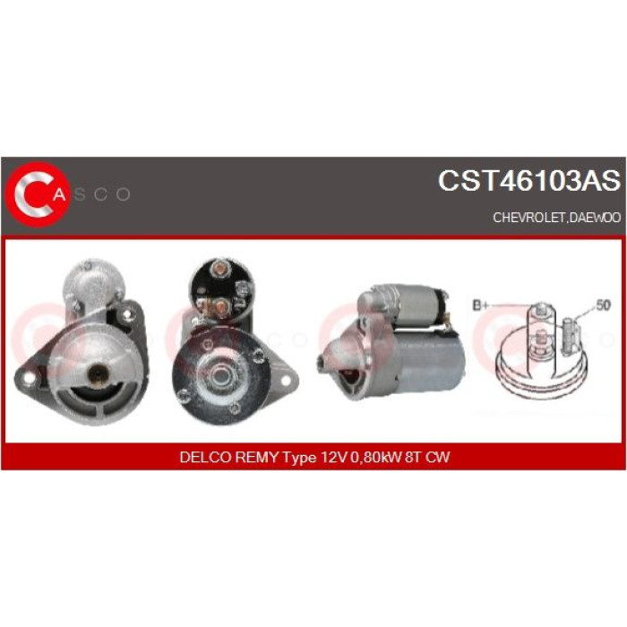 CASCO Anlasser CST46103AS CASCO Anlasser CST46103AS
