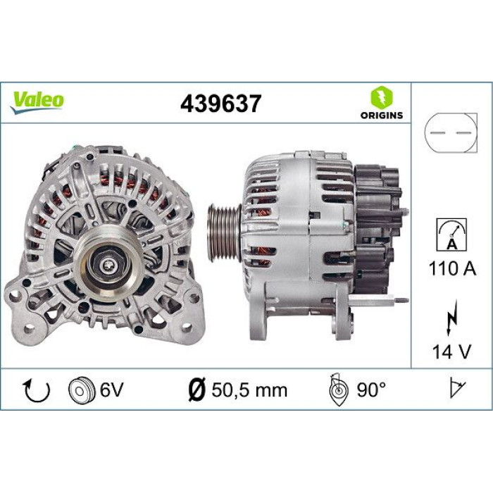 Valeo Lichtmaschine 439637 Valeo Lichtmaschine 439637