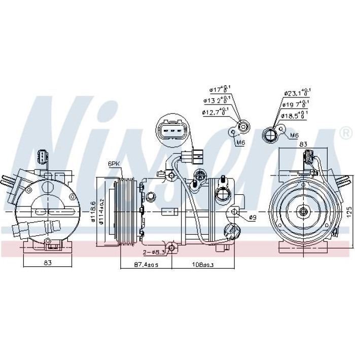 Nissens Klimakompressor PKW 890575