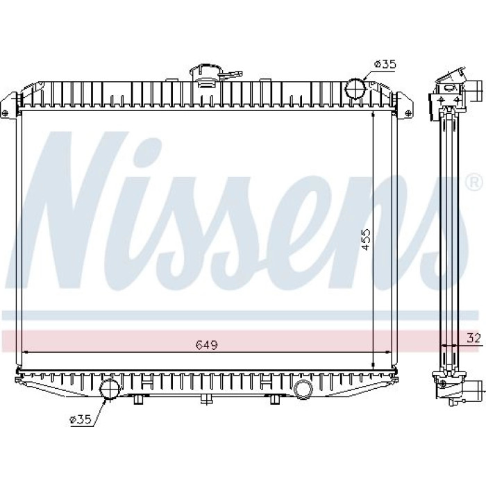 Nissens Wasserkühler PKW 62069A Nissens Wasserkühler PKW 62069A
