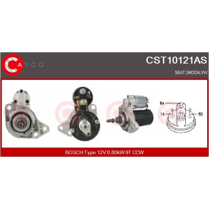 CASCO Anlasser CST10121AS CASCO Anlasser CST10121AS