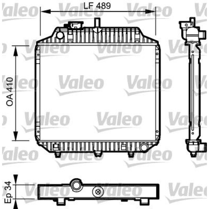 Valeo Motorkühler 732442 Valeo Motorkühler 732442