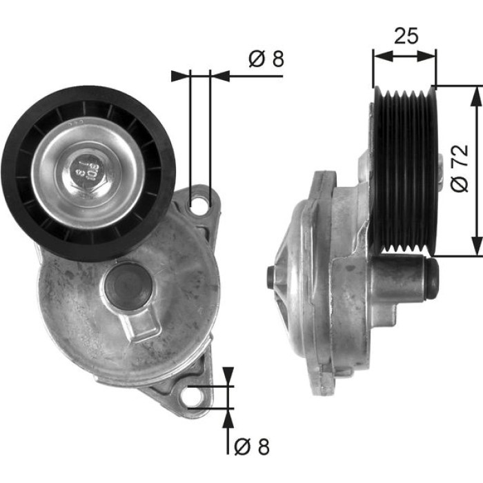 Gates Spannrolle T38188 Gates Spannrolle T38188