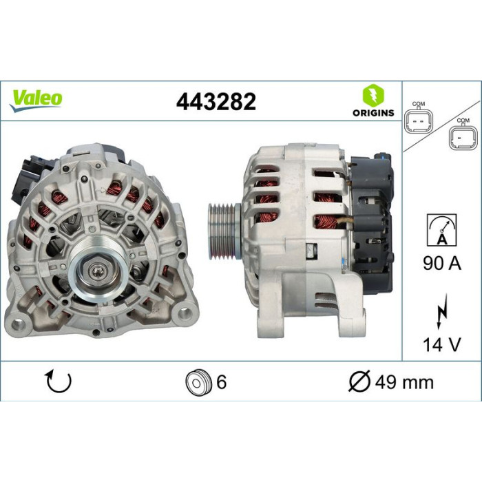 Valeo Lichtmaschine 443282 Valeo Lichtmaschine 443282