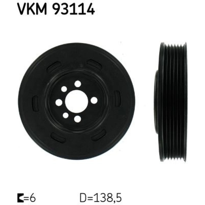 SKF Kurbelwellenriemenscheibe VKM 93114 SKF Kurbelwellenriemenscheibe VKM 93114