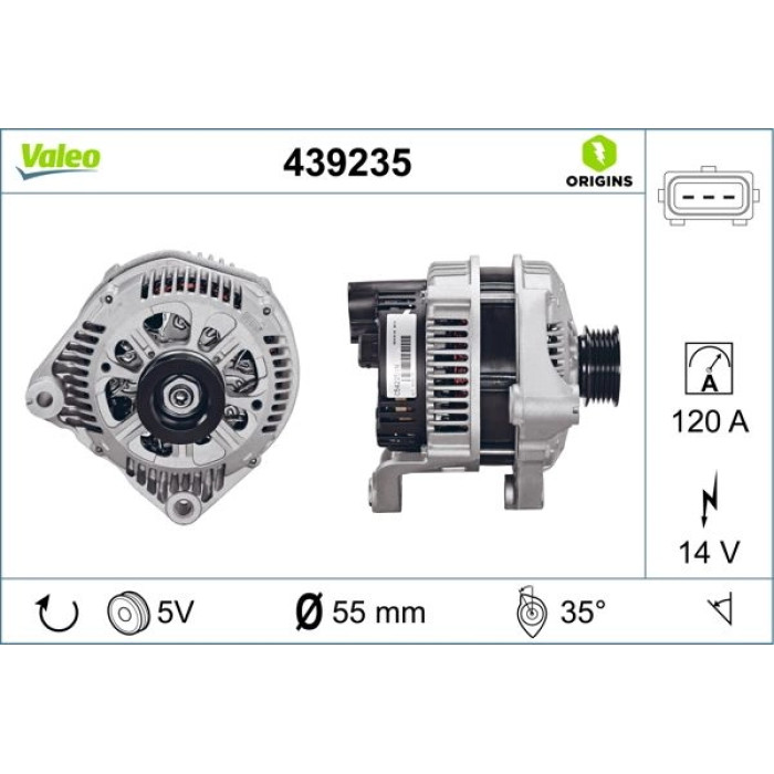Valeo Lichtmaschine 439235 Valeo Lichtmaschine 439235