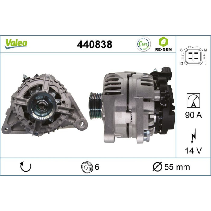 Valeo Lichtmaschine 440838 Valeo Lichtmaschine 440838