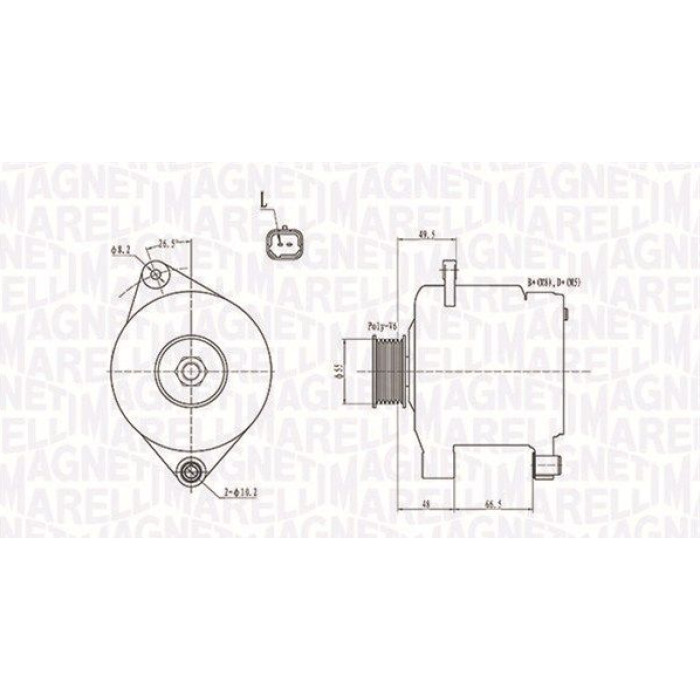 Magneti Marelli Lichtmaschine 063731444010 Magneti Marelli Lichtmaschine 063731444010