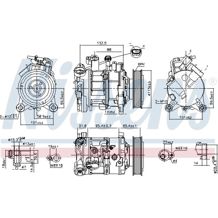 Nissens Klimakompressor PKW 89593 Nissens Klimakompressor PKW 89593