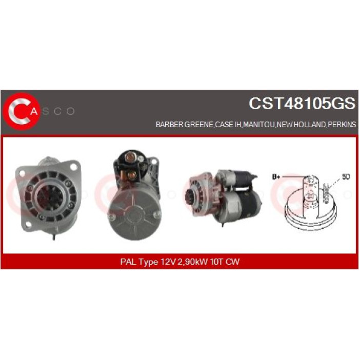 CASCO Anlasser CST48105GS CASCO Anlasser CST48105GS