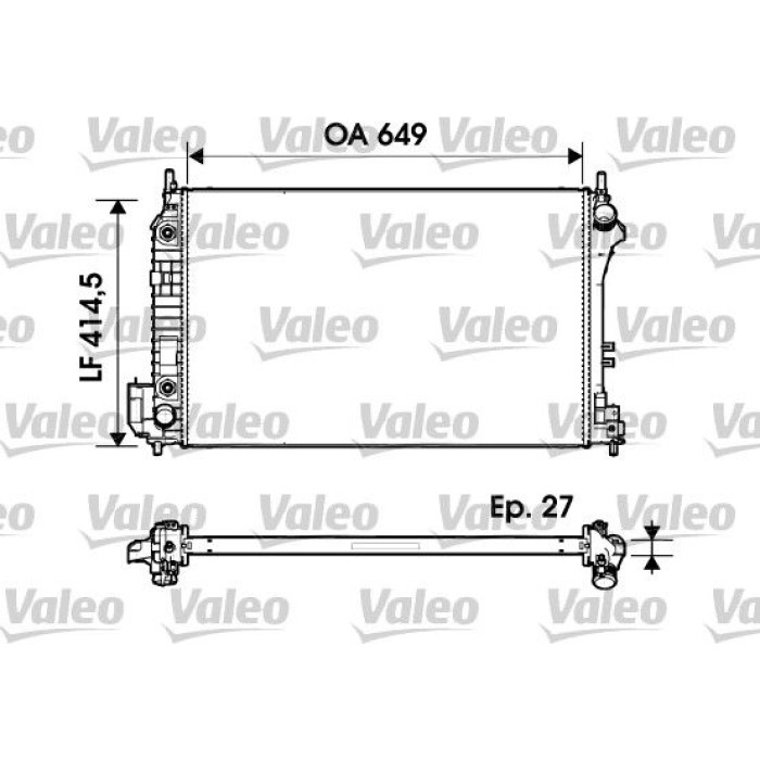 Valeo Motorkühler 732947 Valeo Motorkühler 732947