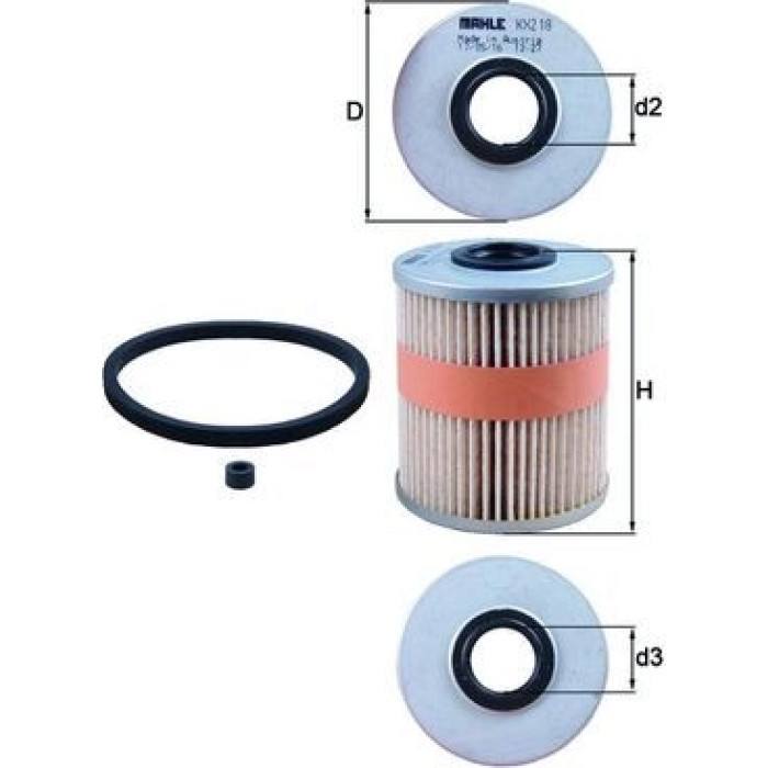 MAHLE Kraftstofffilter KX 218D MAHLE Kraftstofffilter KX 218D