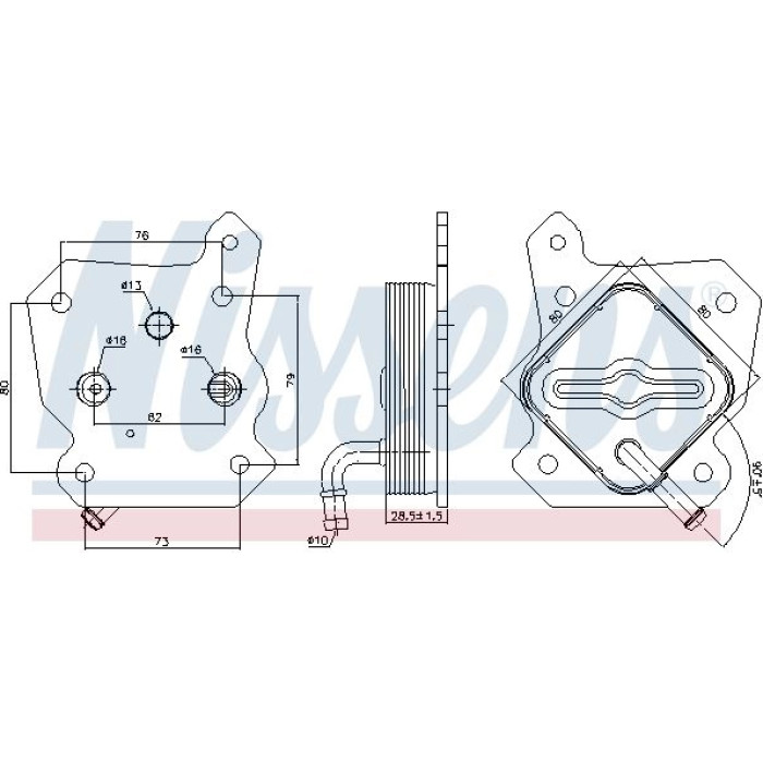 Nissens Ölkühler PKW 90790 Nissens Ölkühler PKW 90790