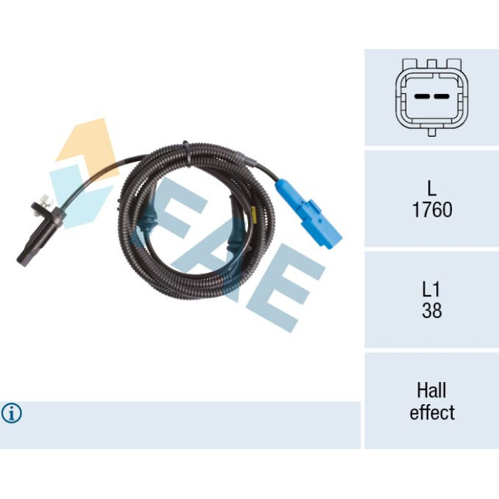 FAE Sensor, Raddrehzahl 78234 FAE Sensor, Raddrehzahl 78234