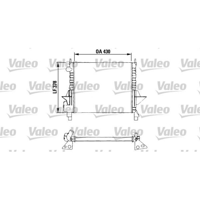 Valeo Motorkühler 730633 Valeo Motorkühler 730633