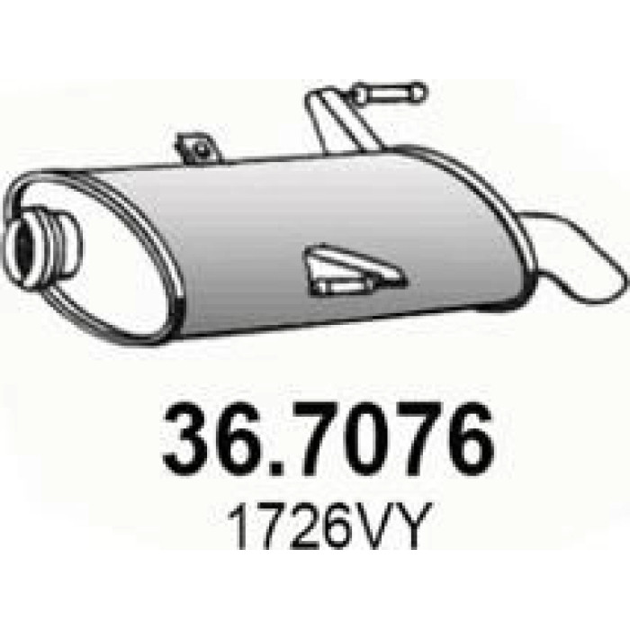 ASSO Endschalldämpfer 36.7076 ASSO Endschalldämpfer 36.7076