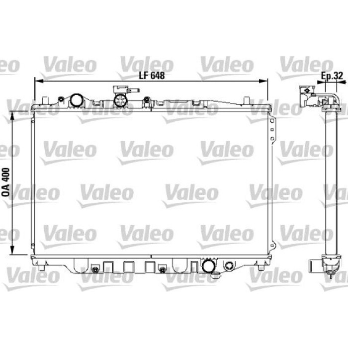 Valeo Motorkühler 732538 Valeo Motorkühler 732538