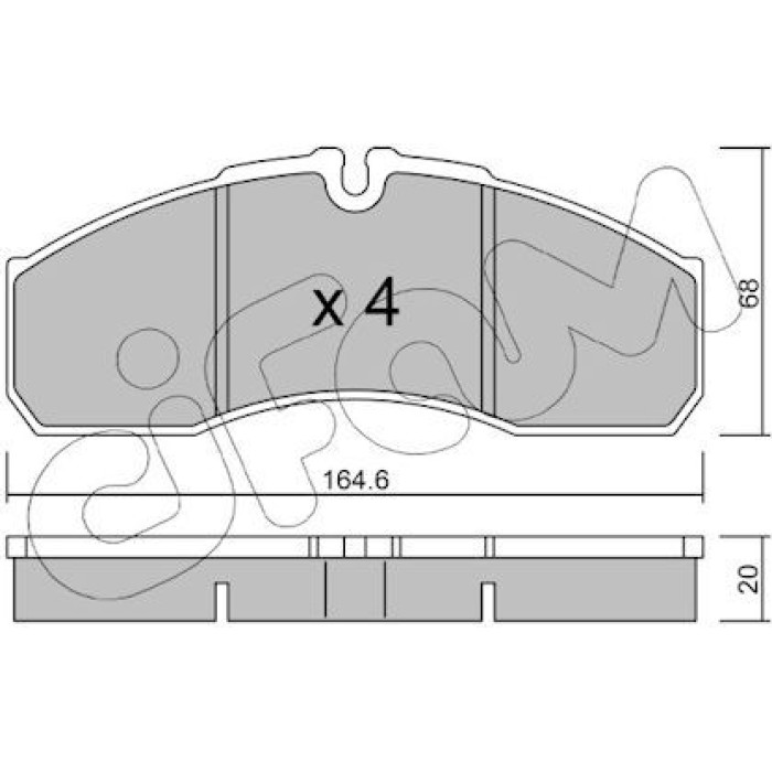 CIFAM Bremsbelagsatz, Scheibenbremse 822-578-3 CIFAM Bremsbelagsatz, Scheibenbremse 822-578-3