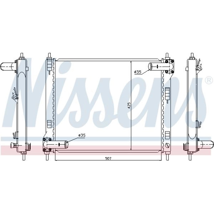 Nissens Wasserkühler PKW 67370