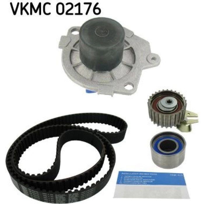VKMC 02176 SKF Zahnriemensatz mit Wasserpumpe 02176 VKMC 02176 SKF Zahnriemensatz mit Wasserpumpe 02176