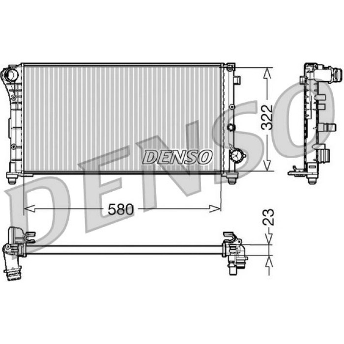 Denso Motorkühler DRM09085 Denso Motorkühler DRM09085
