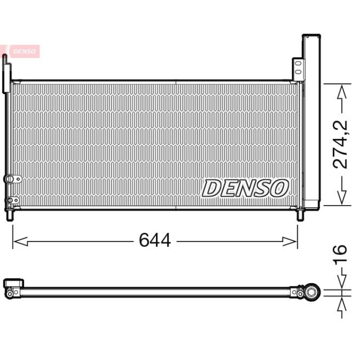 Denso Klimakondensator DCN50116 Denso Klimakondensator DCN50116