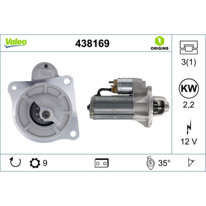 Valeo Anlasser 438169