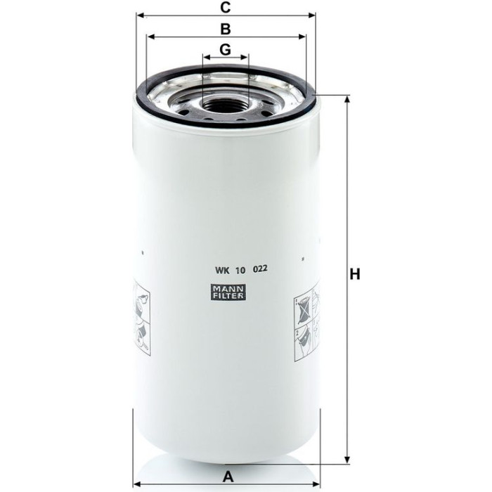 WK 10 022 MANN-FILTER Industriefilter WK 10 022 WK 10 022 MANN-FILTER Industriefilter WK 10 022