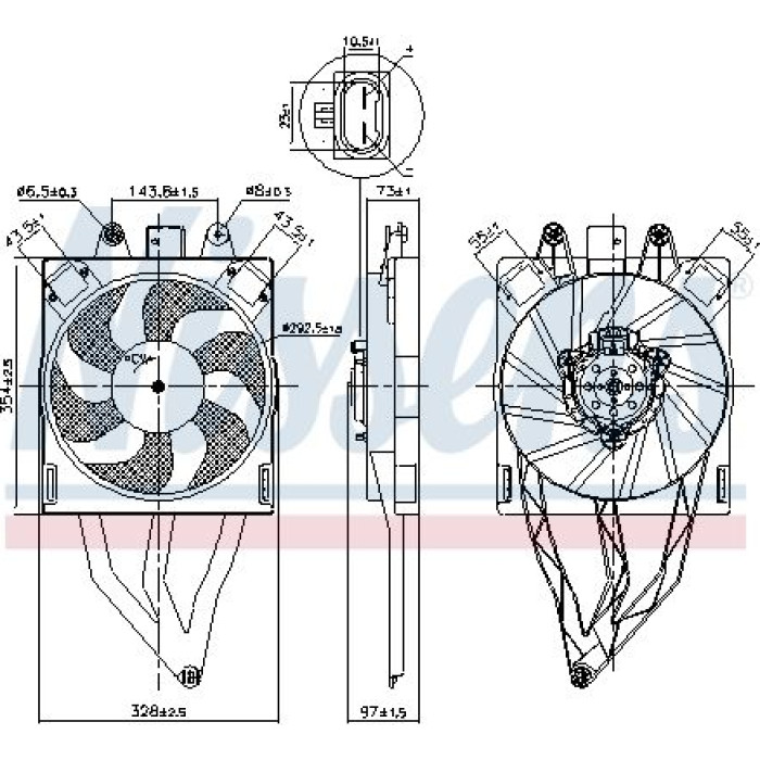 Nissens Kühlerlüfter PKW 850066 Nissens Kühlerlüfter PKW 850066