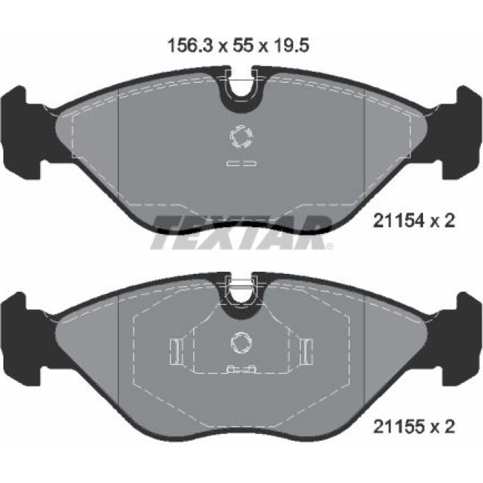 Textar Bremsbelagsatz 2115402 Textar Bremsbelagsatz 2115402