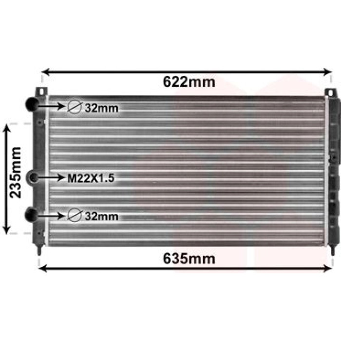 Van Wezel Motorkühler 76002003 Van Wezel Motorkühler 76002003