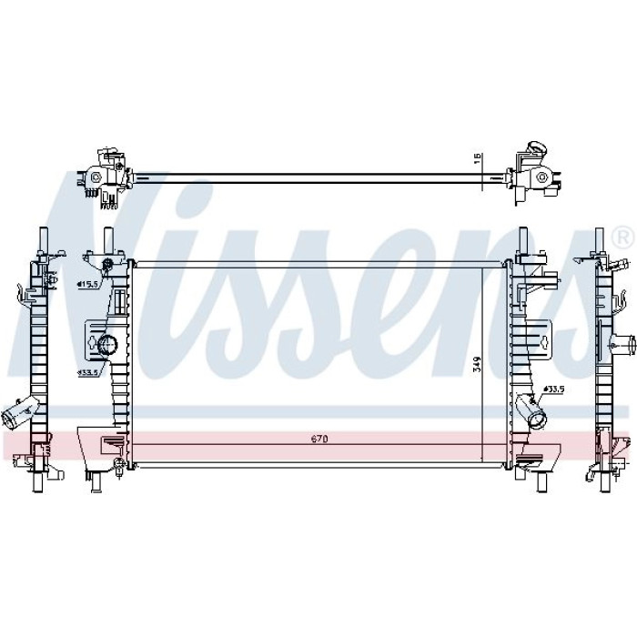 Nissens Wasserkühler PKW 69237 Nissens Wasserkühler PKW 69237