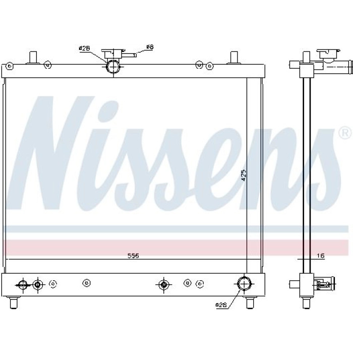 Nissens Wasserkühler PKW 617402 Nissens Wasserkühler PKW 617402