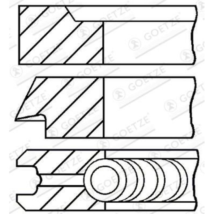 GOETZE ENGINE Kolbenring 08-287800-00