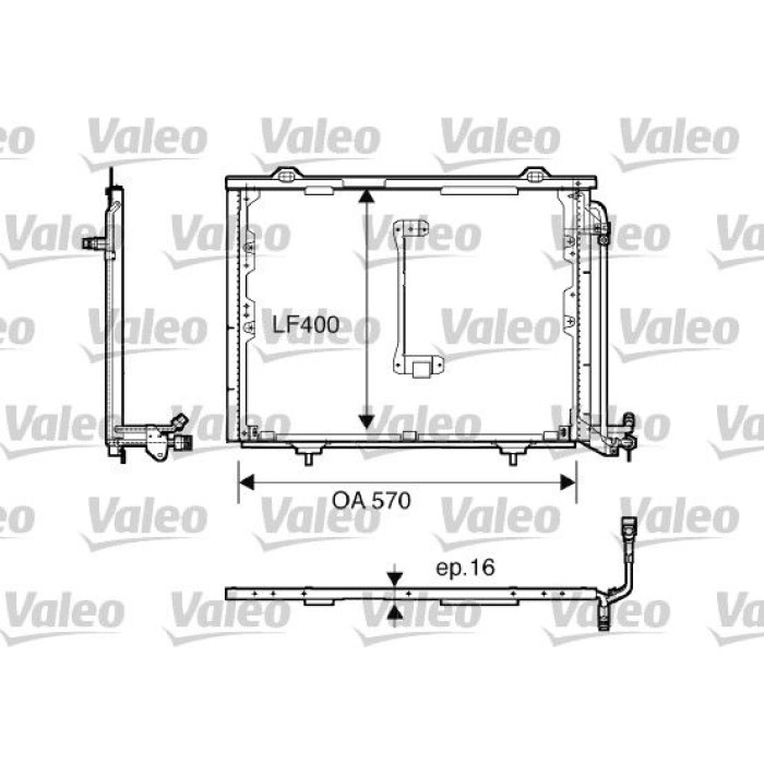 Valeo Klimakondensator 816900 Valeo Klimakondensator 816900
