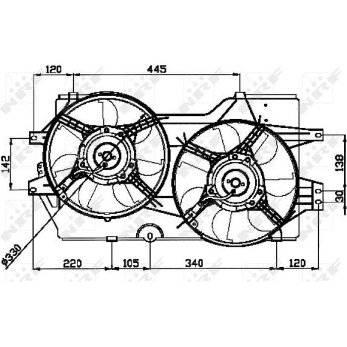 NRF Kühlerlüfter 47031 NRF Kühlerlüfter 47031