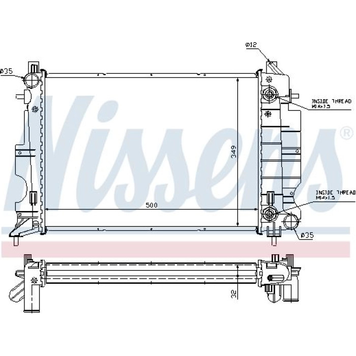 Nissens Wasserkühler PKW 64036A Nissens Wasserkühler PKW 64036A