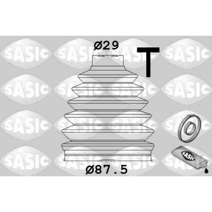 1904026 SASIC Faltenbalgsatz, Antriebswelle 1904026 1904026 SASIC Faltenbalgsatz, Antriebswelle 1904026