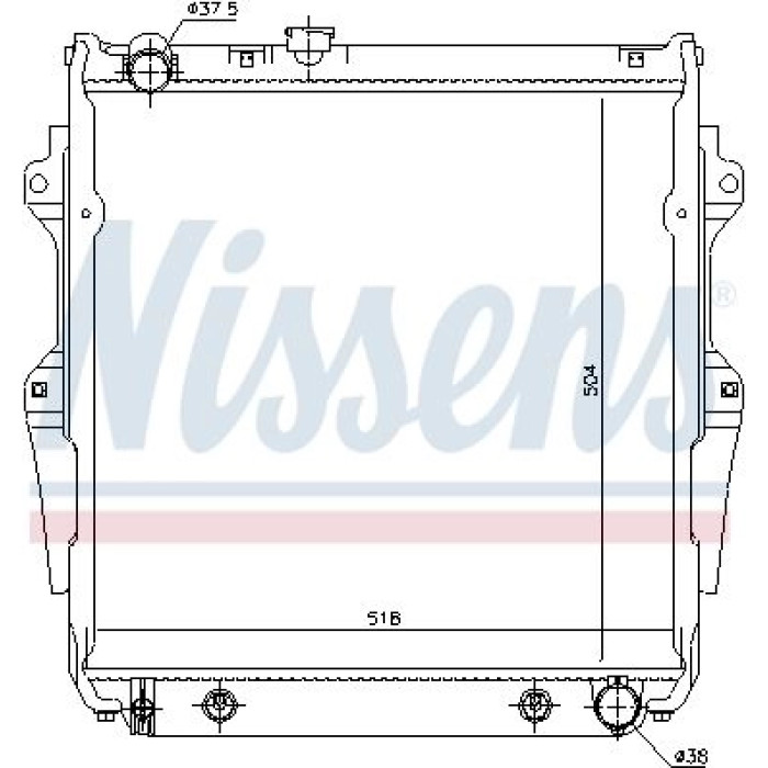 Nissens Wasserkühler PKW 646862 Nissens Wasserkühler PKW 646862