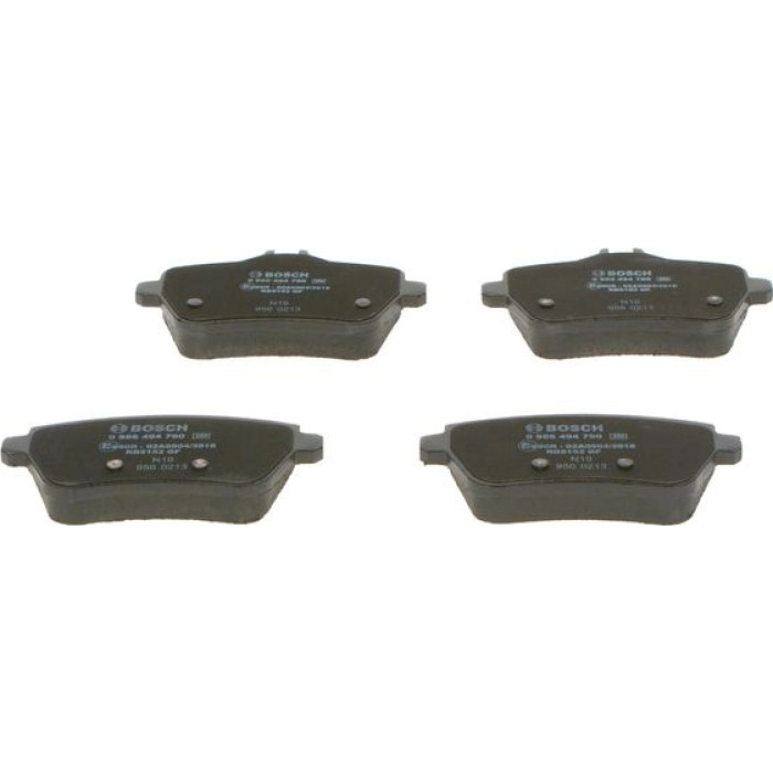 Bosch Bremsbelagsatz Hinterachse 0 986 494 790 Bosch Bremsbelagsatz Hinterachse 0 986 494 790