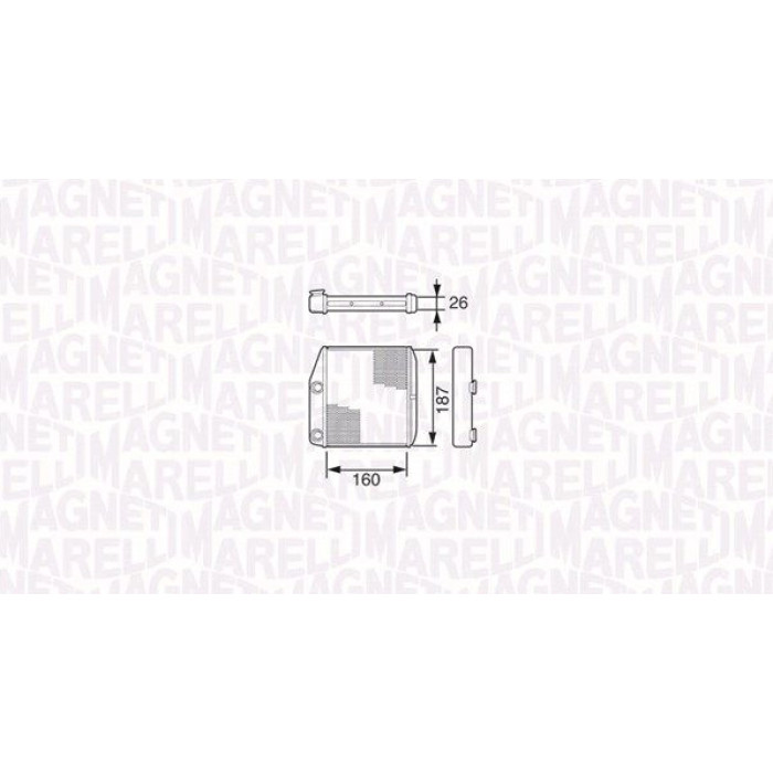 Magneti Marelli Heizungswärmetauscher 350218227000 Magneti Marelli Heizungswärmetauscher 350218227000