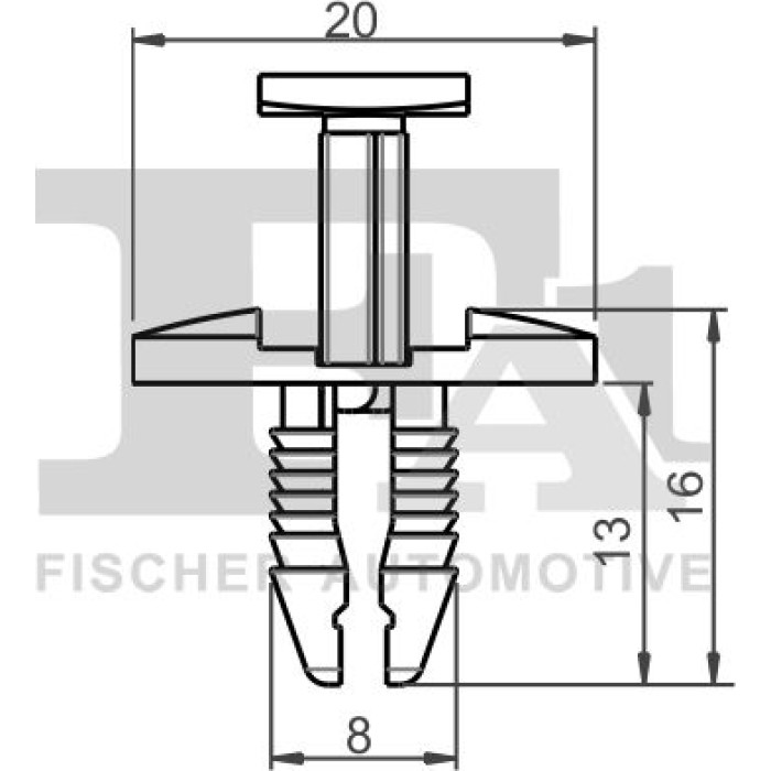FA1 Befestigungsclip Zier-/Schutzleiste 21-20009.10 FA1 Befestigungsclip Zier-/Schutzleiste 21-20009.10