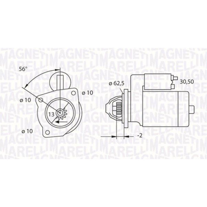 Magneti Marelli Anlasser 063523624010 Magneti Marelli Anlasser 063523624010
