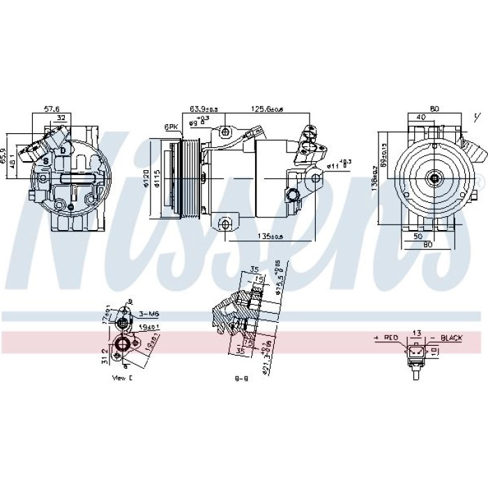 Nissens Klimakompressor PKW 891012 Nissens Klimakompressor PKW 891012
