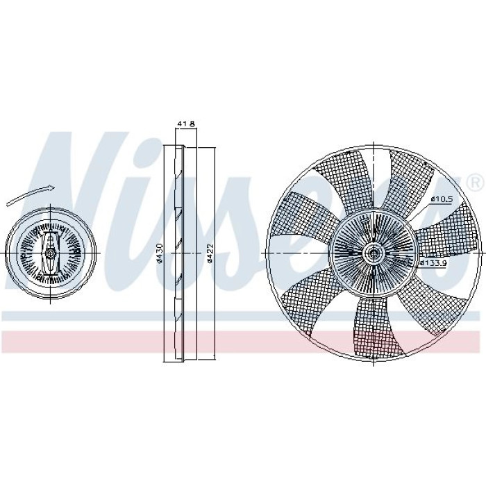 Nissens Kühlerlüfter PKW 86221 Nissens Kühlerlüfter PKW 86221