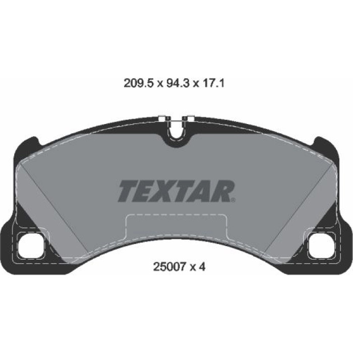 2500701 Textar Bremsbelagsatz 2500701 – 18 Zoll 2500701 Textar Bremsbelagsatz 2500701 – 18 Zoll