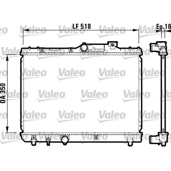 Valeo Motorkühler 732614