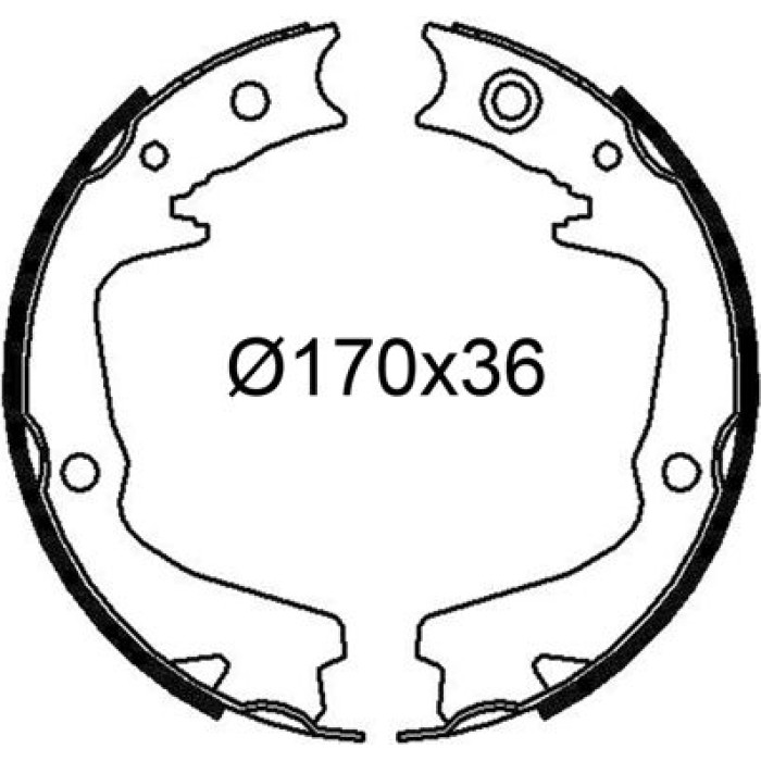 Valeo Bremsbacken 564274 Valeo Bremsbacken 564274