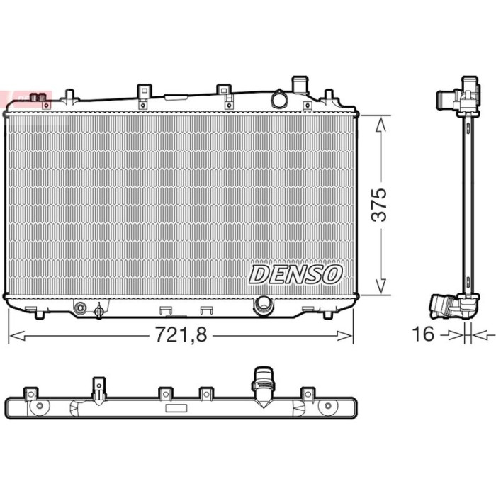 Denso Motorkühler DRM33043 Denso Motorkühler DRM33043