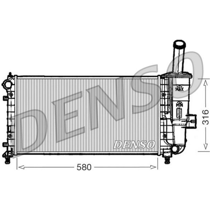 Denso Motorkühler DRM09102 Denso Motorkühler DRM09102